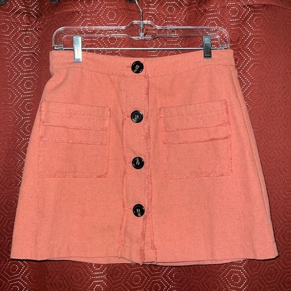 Honey Belle Orange Mini Skirt M - Picture 1 of 5